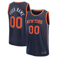 STECN Custom NY.Knicks  Navy Fast Break Jerseys - Statement Edition