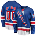 STECN Custom NY.Rangers Blue Home Breakaway Jerseys