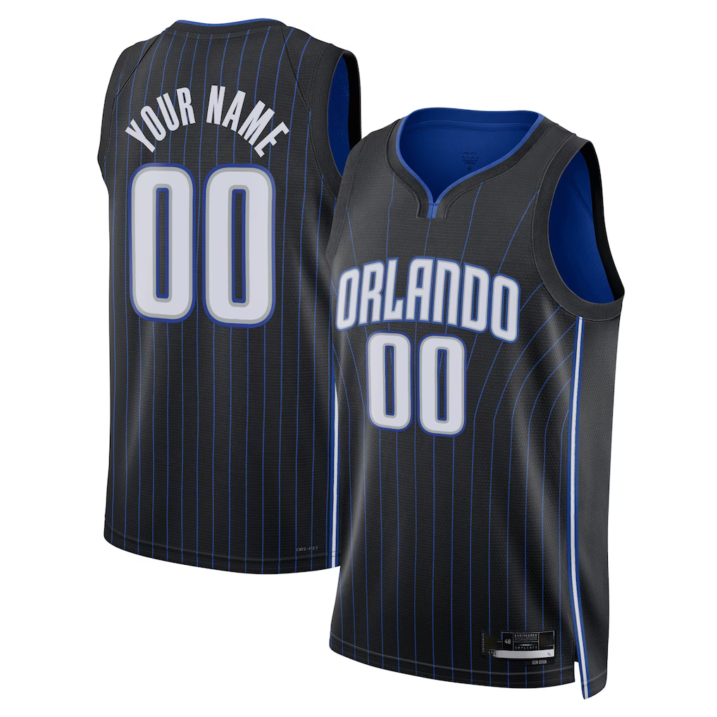 STECN Custom O.Magic Black Swingman Jerseys - Icon Edition