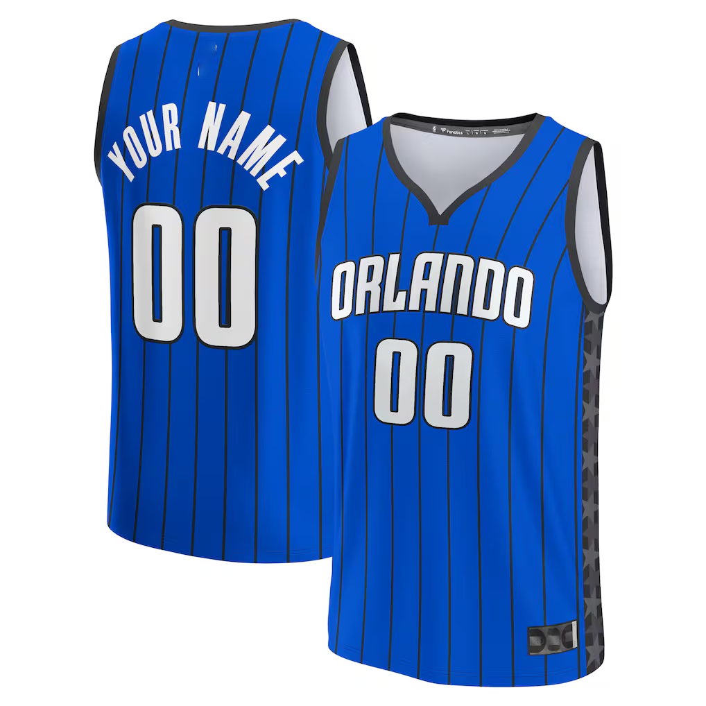 STECN Custom O.Magic Blue Fast Break Jerseys - Statement Edition