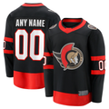 STECN Custom O.Senators Black Home Breakaway Jerseys
