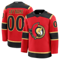 STECN Custom O.Senators Red Alternate Premium Jerseys