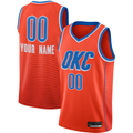 STECN Custom OC.Thunder Orange Swingman Stitched Jerseys- Statement Edition