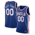 STECN Custom P.76ers Royal Authentic Jerseys - Icon Edition