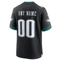 STECN Custom P.Eagles Black Stitched Alternate Game Stitched Jerseys