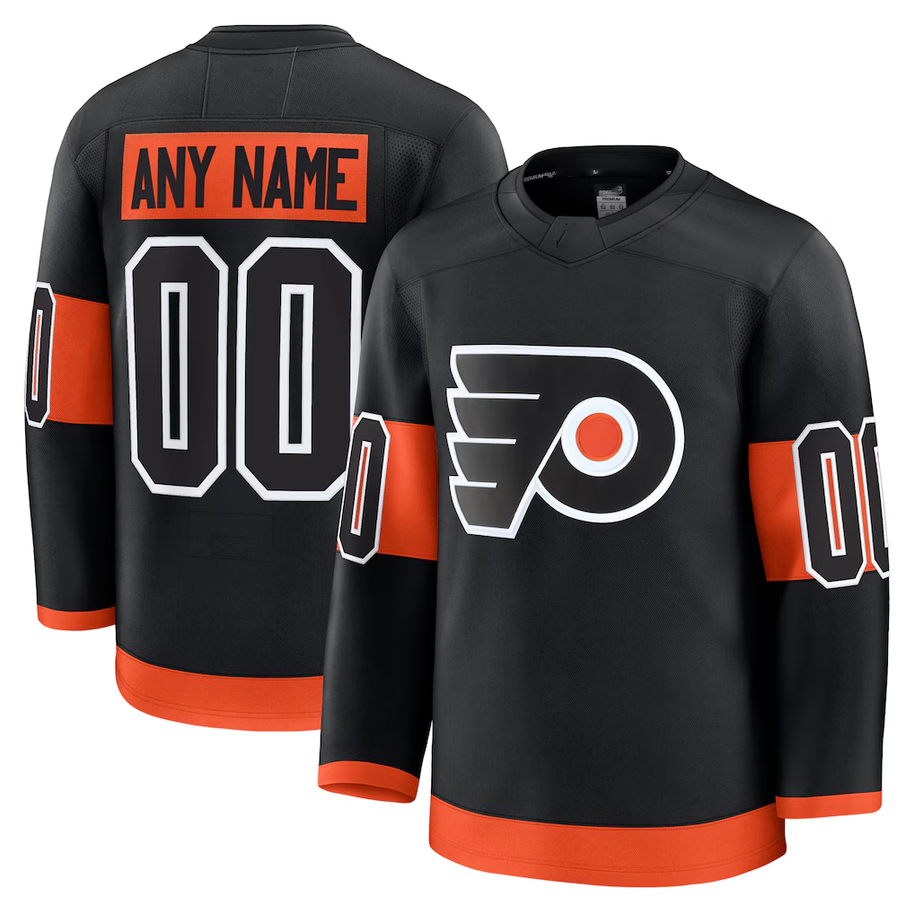 STECN Custom P.Flyers Black Alternate Premium Jerseys