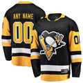 STECN Custom P.Penguins Black Home Breakaway Jerseys