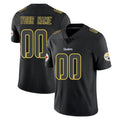 STECN Custom P.Steelers Black Impact Limited Home Game Any Name & Numbers Stitched Jerseys