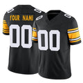 STECN Custom P.Steelers Black Limited Alternate Vapor F.U.S.E. Home Game Any Name & Numbers Stitched Jerseys