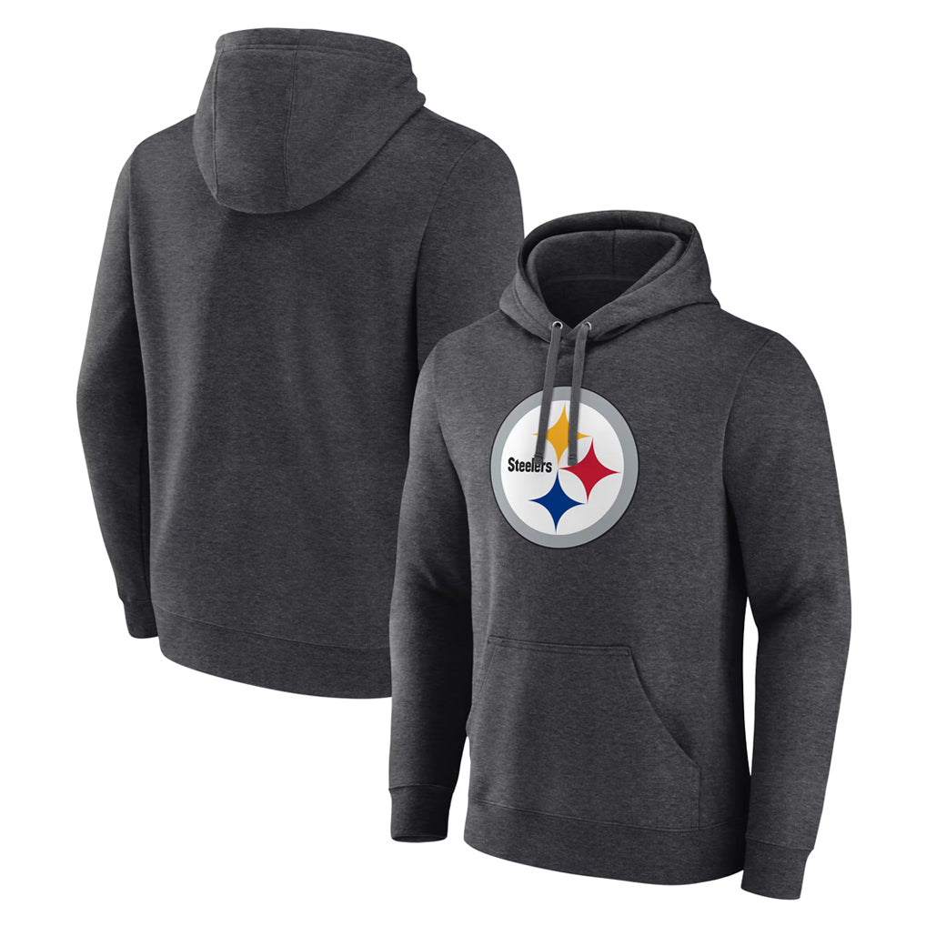 STECN Custom P.Steelers Gray Pullover Hoodies Limited Any Name & Numbers  Stitched Jerseys