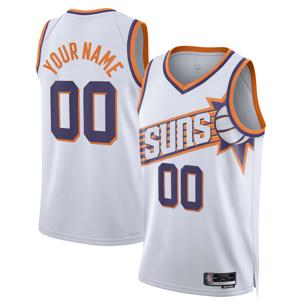 STECN Custom P.Suns White Swingman Jerseys - Association Edition