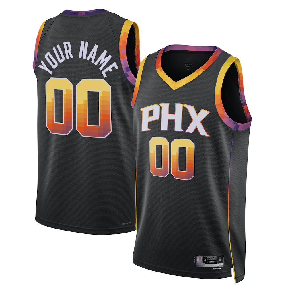 STECN Custom P.Sunss Black 2022-2023 Swingman Jerseys - Statement Edition