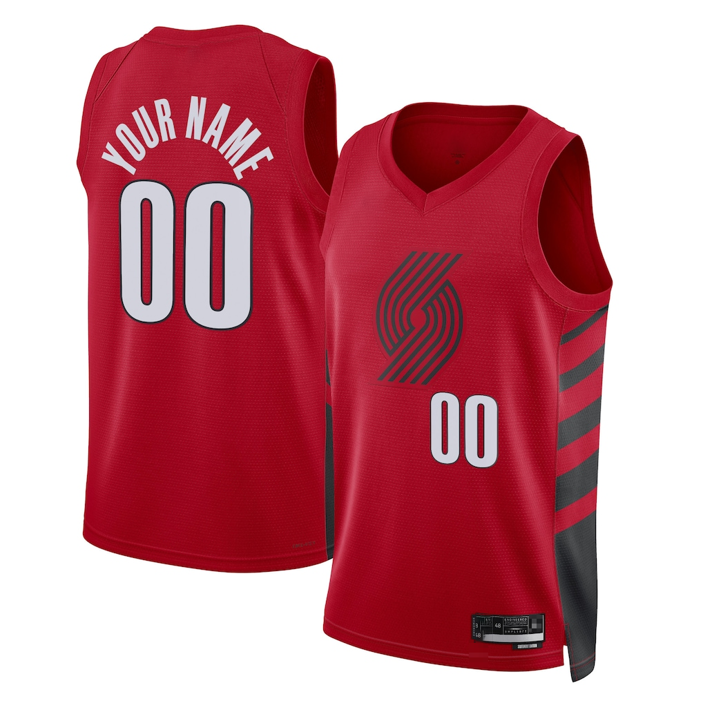 STECN Custom PT.Blazers Red 2022-2023 Swingman Jerseys - Statement Edition