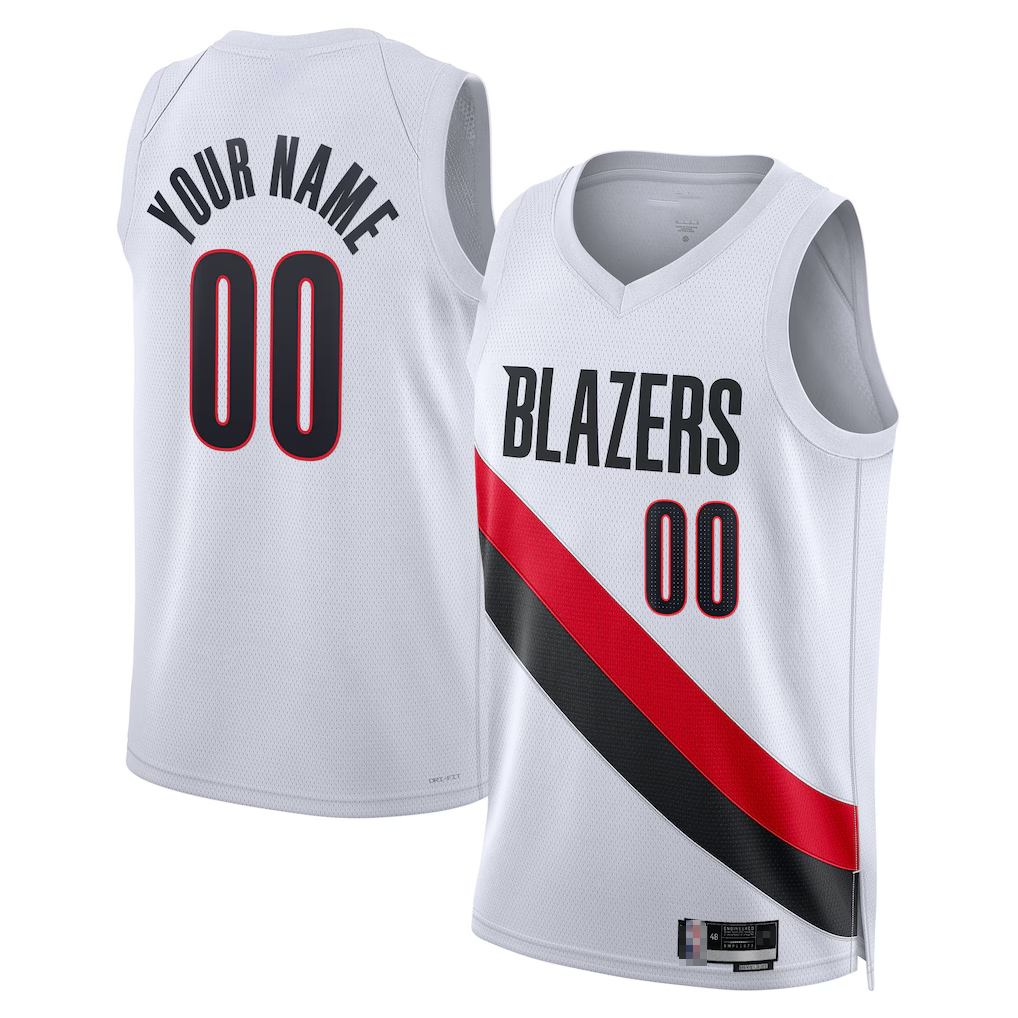 STECN Custom PT.Blazers White Swingman Jerseys - Association Edition