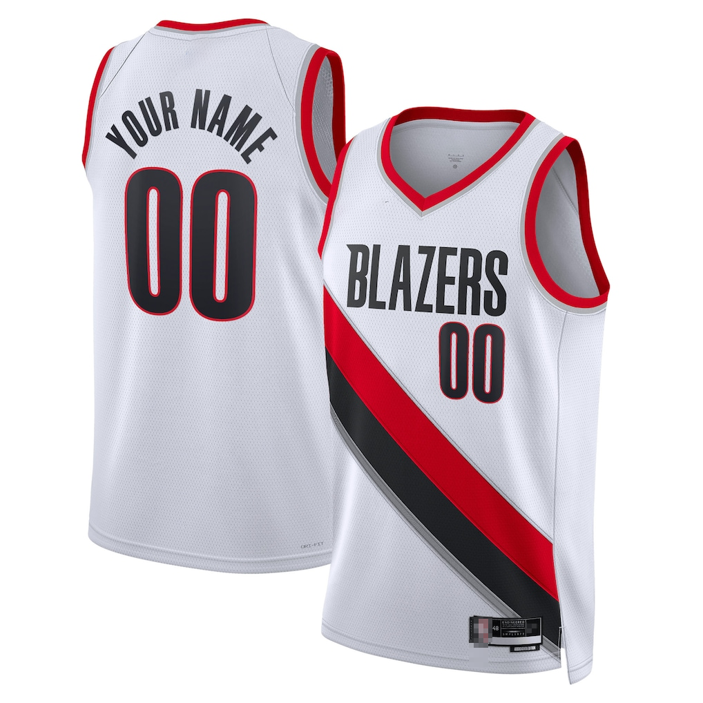 STECN Custom PT.Blazers White Swingman Jerseys - Association Edition