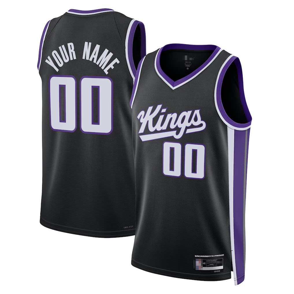 STECN Custom S.Kings Black Swingman Jerseys - Icon Edition