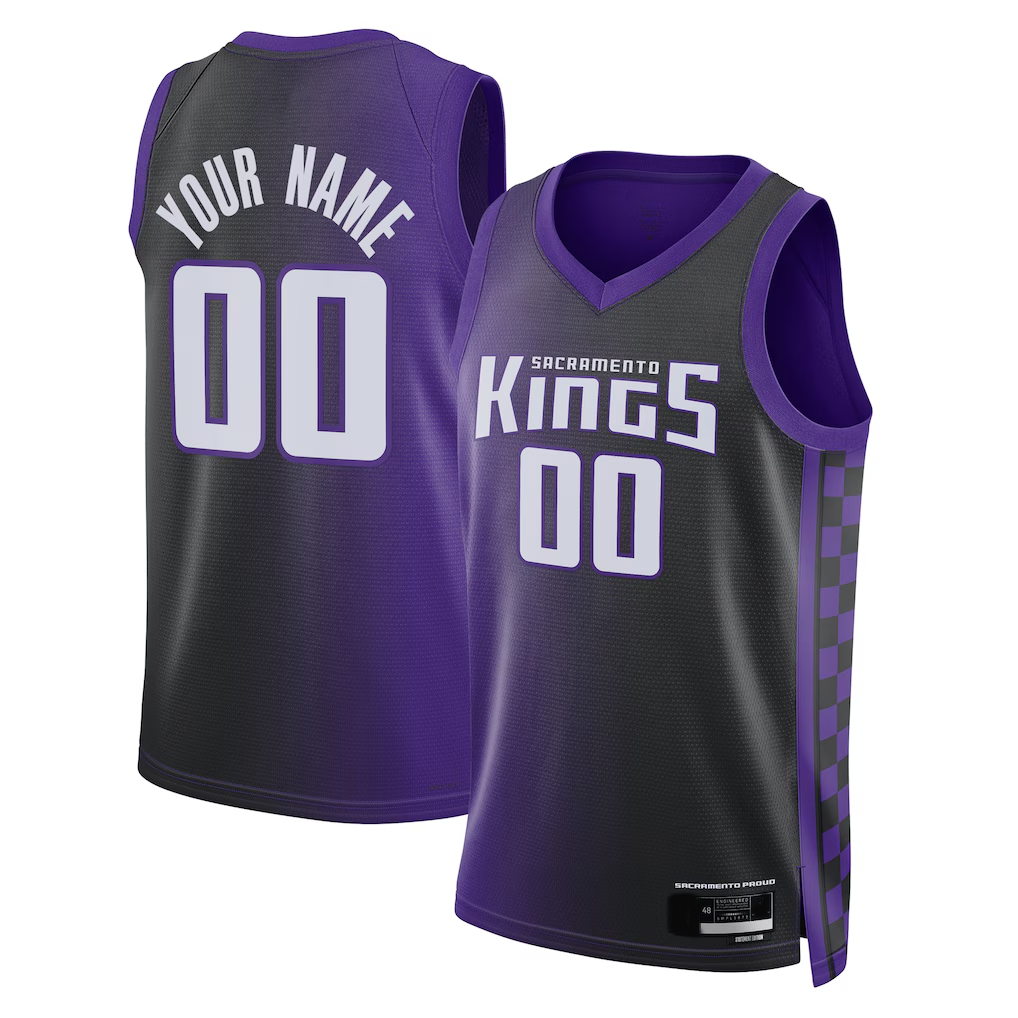 STECN Custom S.Kings Purple Swingman Jerseys - Statement Edition