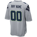 STECN Custom S.Seahawks Gray Alternate Game Stitched Jerseys