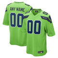 STECN Custom S.Seahawks Neon Green Alternate Game Stitched Jerseys