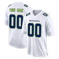 STECN Custom S.Seahawks White Tundra Fashion Home Game Any Name & Numbers Stitched Jerseys