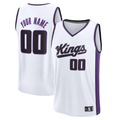STECN Custom S.kings Fanatics White Fast Break Jerseys - Association Edition