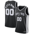 STECN Custom SA.Spurs Black Swingman Jerseys - Icon Edition