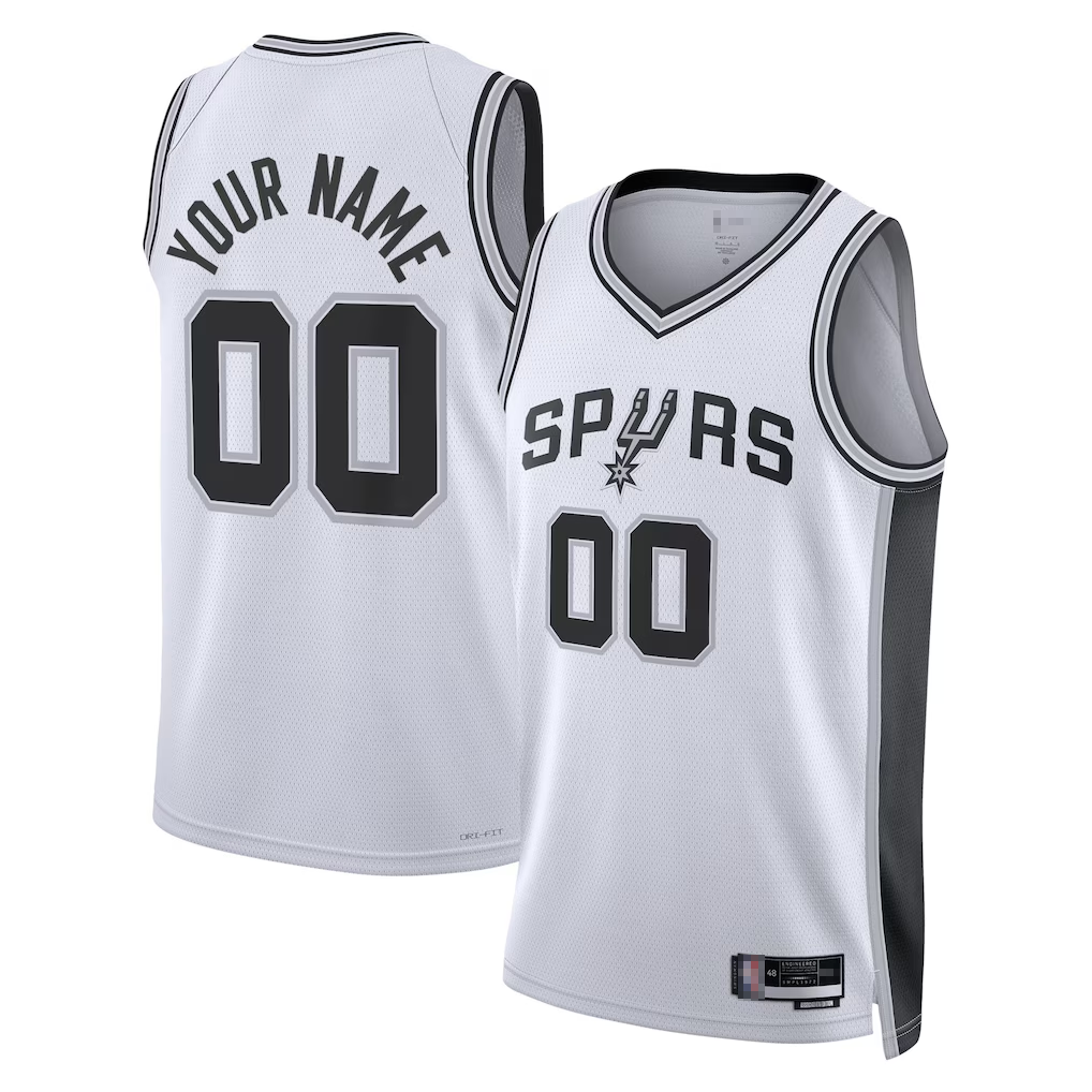 STECN Custom SA.Spurs White Swingman Jerseys - Association Edition