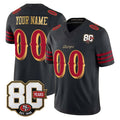 STECN Custom SF.49ers Black Limited 80th Rivalries Collection Home Game Any Name & Numbers Stitched Jerseys