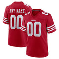 STECN Custom SF.49ers Red Game Home Any Name & Numbers Stitched Jerseys