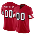 STECN Custom SF.49ers Red Limited Alternate Vapor F.U.S.E. Home Game Any Name & Numbers Stitched Jerseys