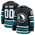 STECN Custom S.Jose Sharks Black Alternate Premium Jerseys