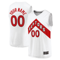 STECN Custom T.Raptors White Fast Break Custom Replica Jerseys - Association Edition