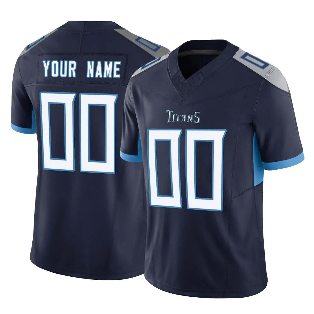 STECN Custom T.Titans Navy Limited Vapor F.U.S.E. Home Game Any Name & Numbers Stitched Jerseys