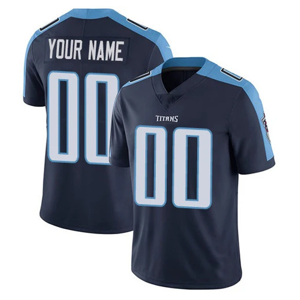 STECN Custom T.Titans Navy Limited Vapor Home Game Any Name & Numbers Stitched Jerseys