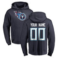 STECN Custom T.Titans Navy Logo Pullover Hoodies Home Game Any Name & Numbers Stitched Jerseys
