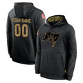 STECN Custom TB.Buccaneers Black Salute to Service Sideline Performance Pullover Hoodies Any Name & Numbers Home Game Stitched Jerseys