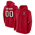 STECN Custom TB.Buccaneers Red LOGO Pullover Hoodie Home Game Any Name & Numbers Stitched Jerseys