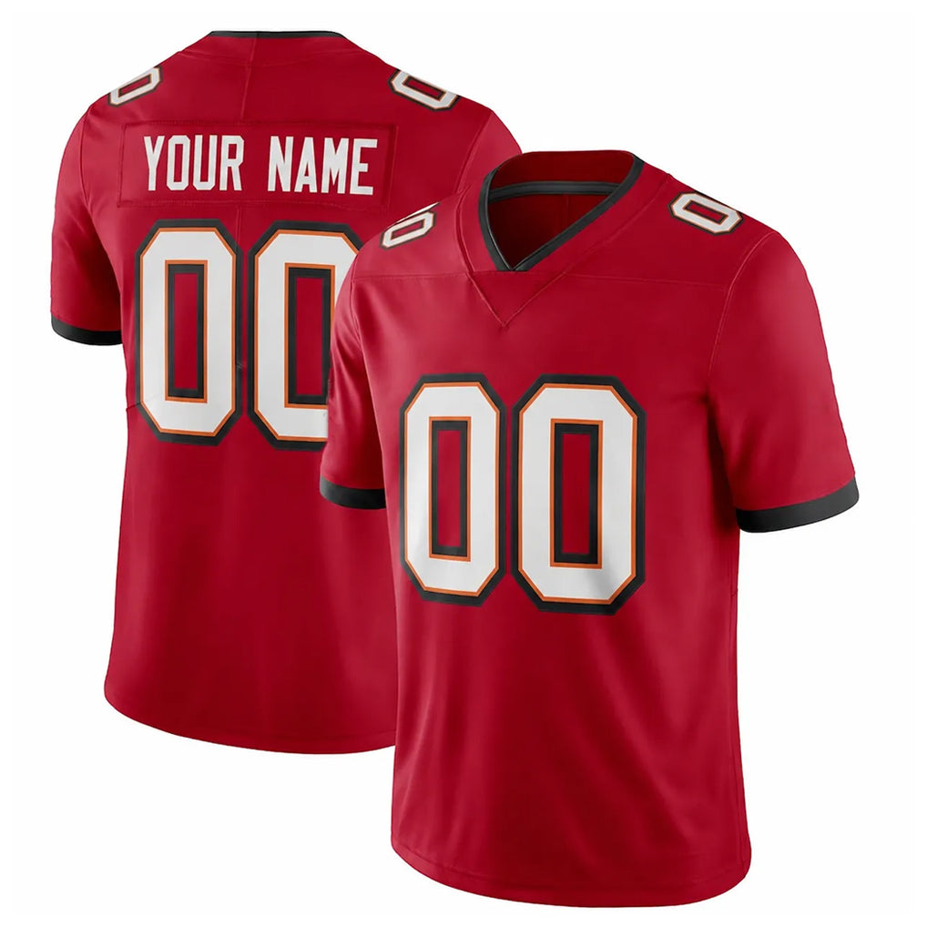 STECN Custom TB.Buccaneers Red Limited Vapor F.U.S.E. Home Game Any Name & Numbers Stitched Jerseys
