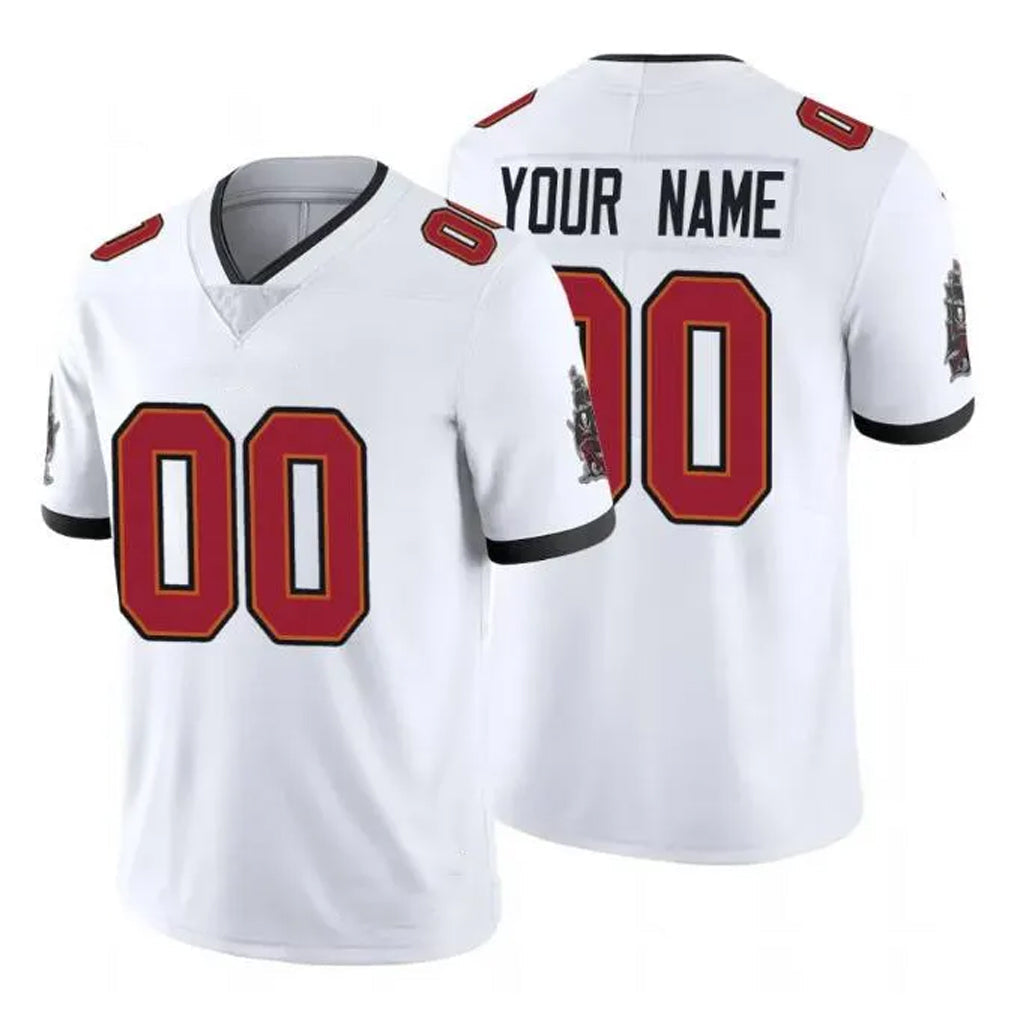 STECN Custom TB.Buccaneers White Limited Vapor Untouchable Home Game Any Name & Numbers Stitched Jerseys