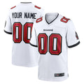 STECN Custom TB.Buccaneers White Replica Game Stitched Jerseys