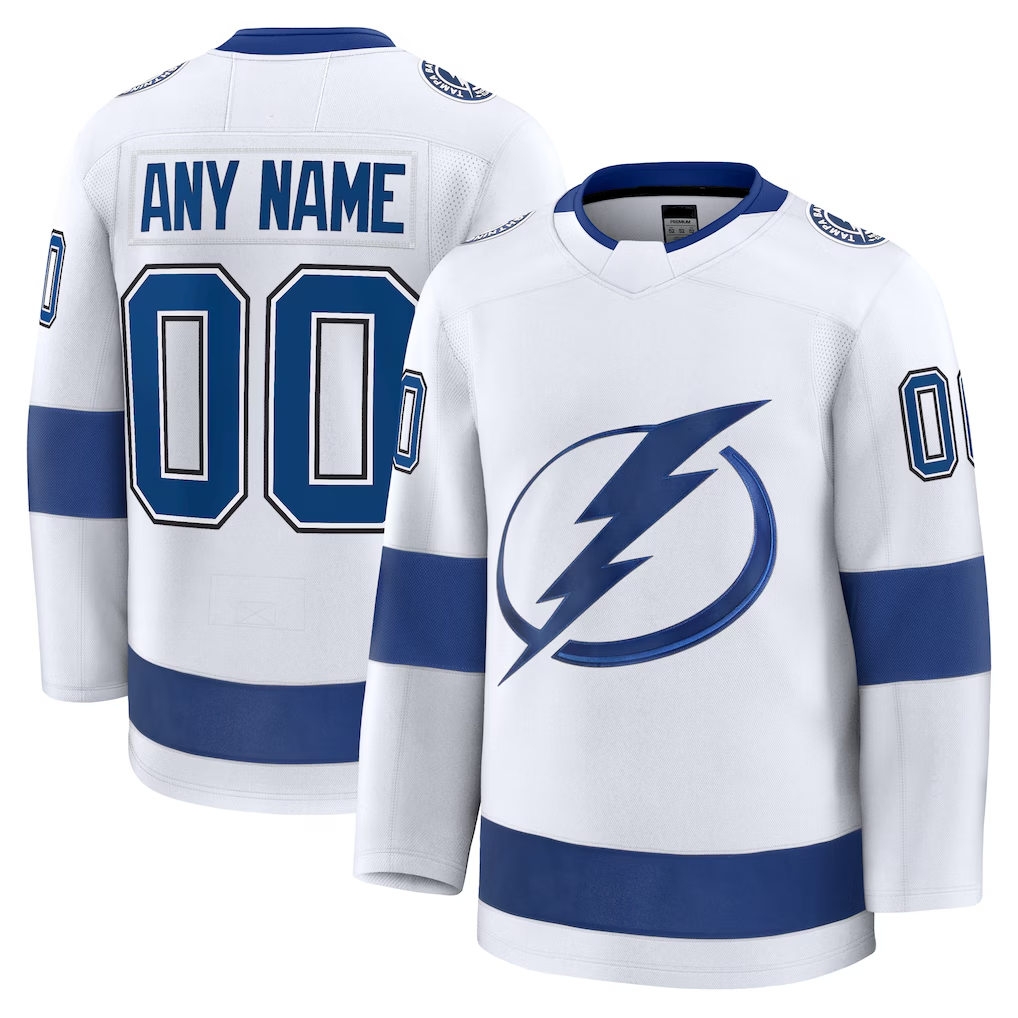 STECN Custom TB.Lightning White Away Premium Jerseys
