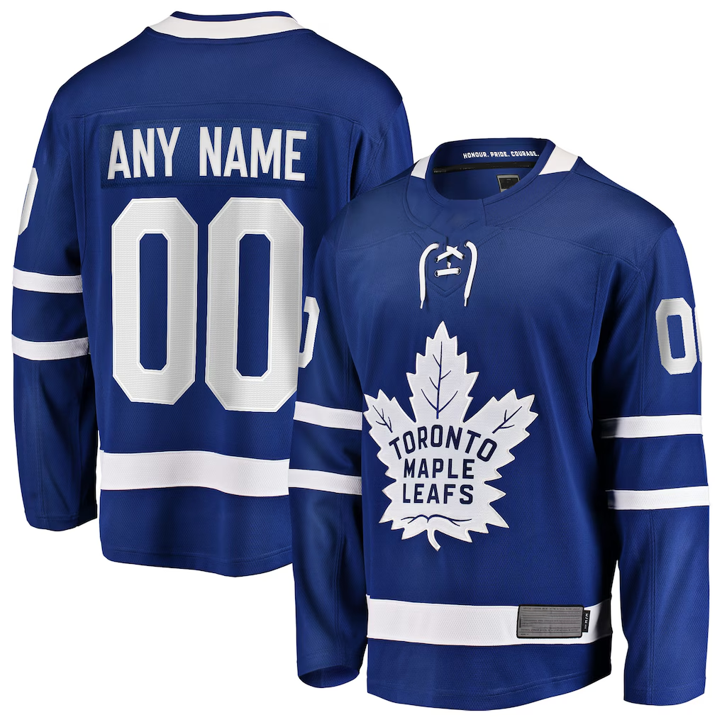 STECN Custom T.Maple Leafs Blue Home Breakaway Jerseys