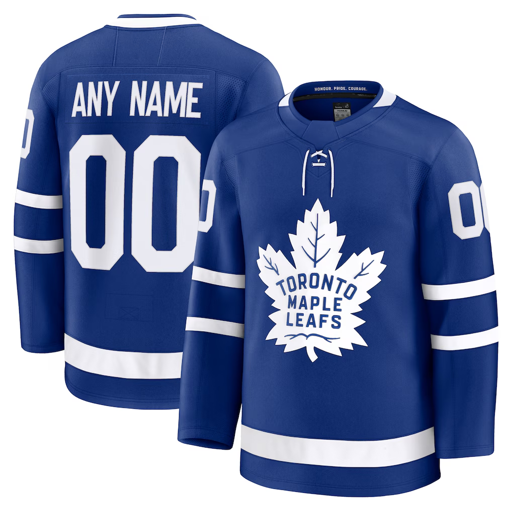 STECN Custom T.Maple Leafs Blue Home Premium Jerseys
