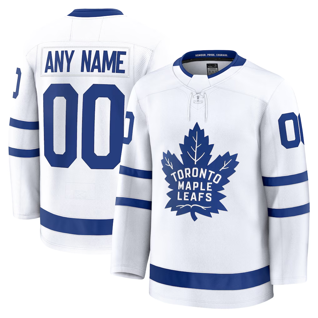 STECN Custom T.Maple Leafs White Away Premium Jerseys