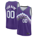 STECN Custom U.Jazz Fanatics Purple Fast Break Replica Custom Jerseys - Icon Edition