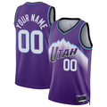 STECN Custom U.Jazz Purple Swingman Jerseys - Icon Edition