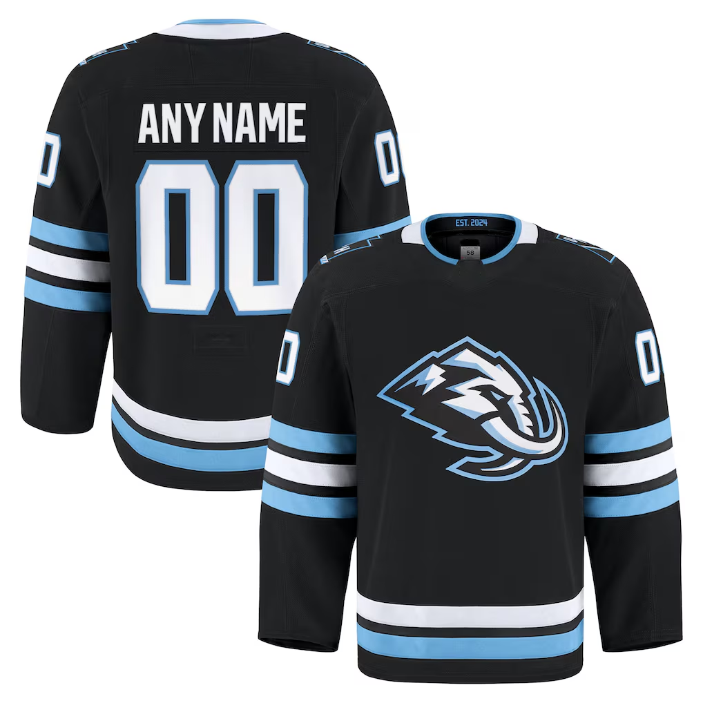 STECN Custom U.Mammoth Black Home Authentic Pro Jerseys