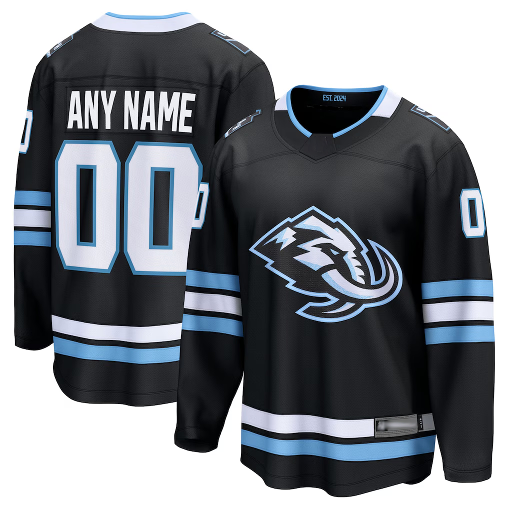 STECN Custom U.Mammoth Black Home Breakaway Jerseys