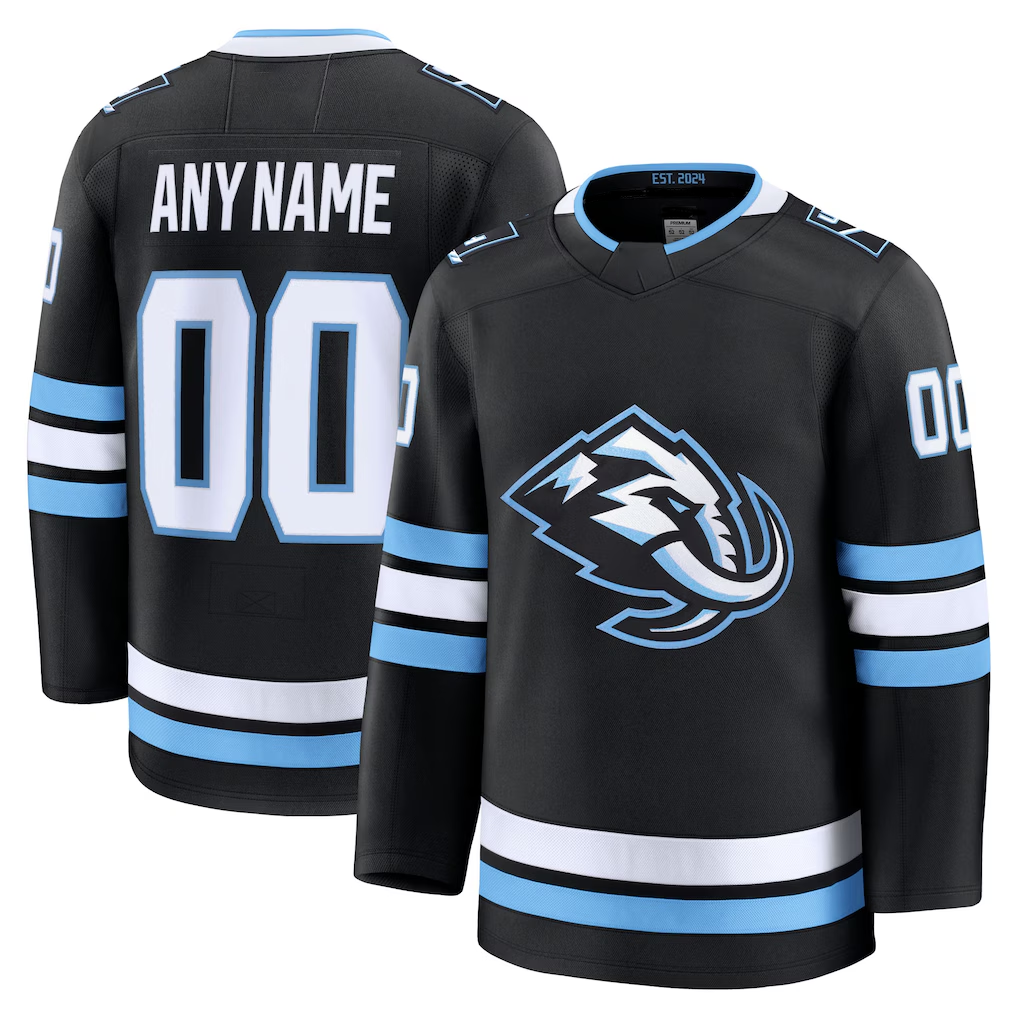 STECN Custom U.Mammoth Black Home Premium Jerseys
