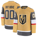 STECN Custom V.Golden Knights Gold Home Premium Jerseys